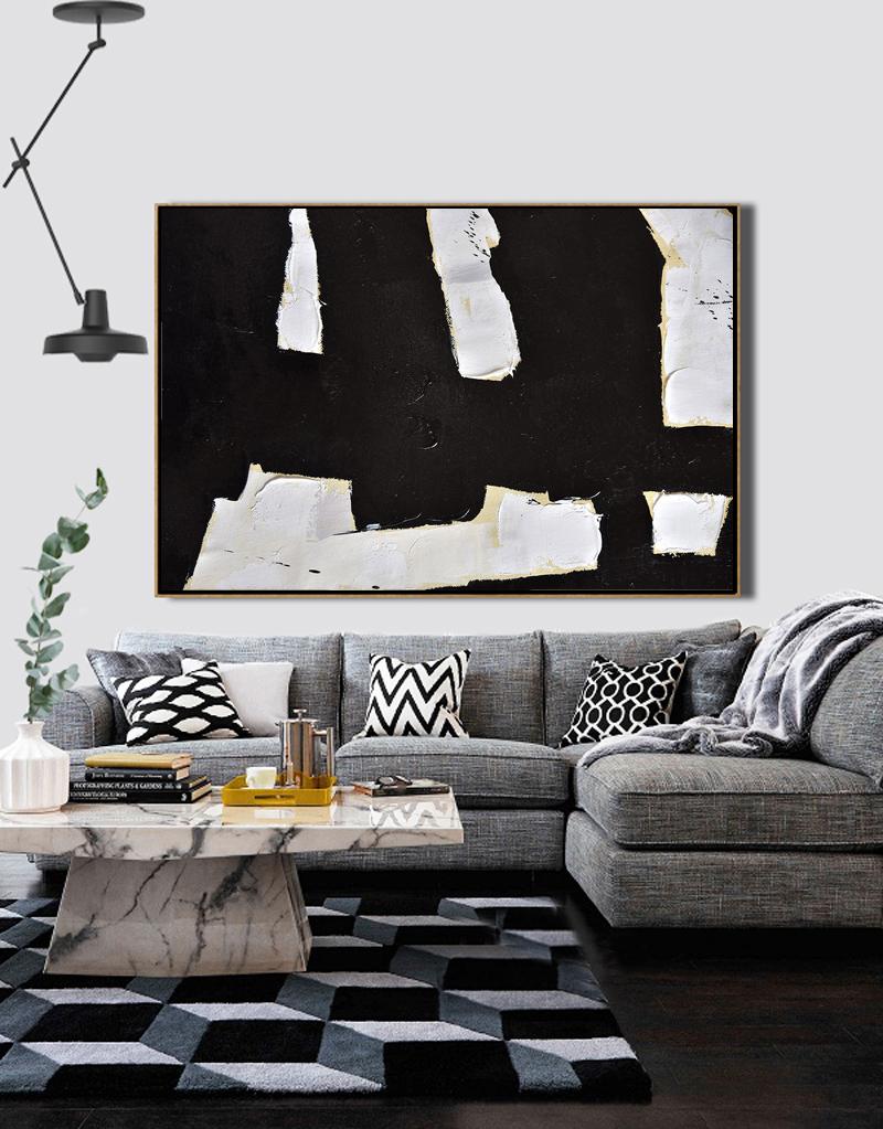 Horizontal Palette Knife Minimalist Art #C14Z - Click Image to Close